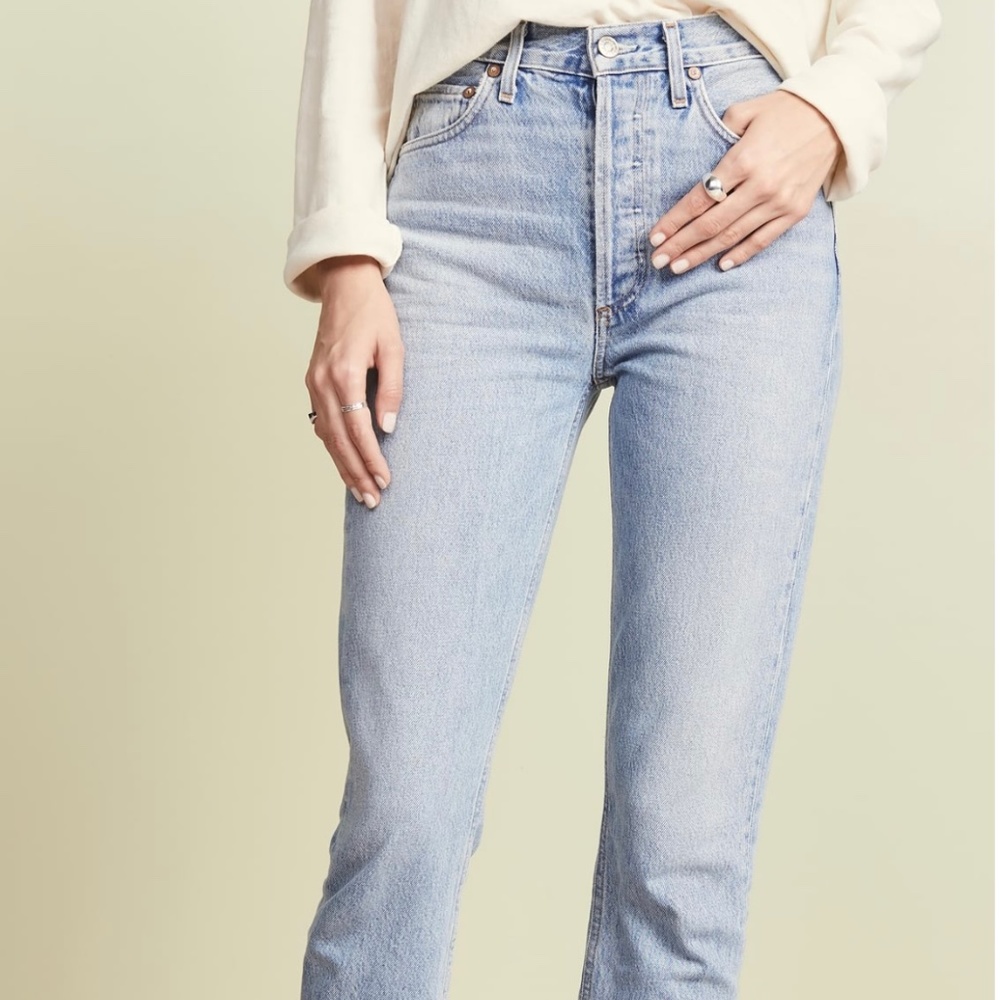 Agolde Riley jeans in Zephyr